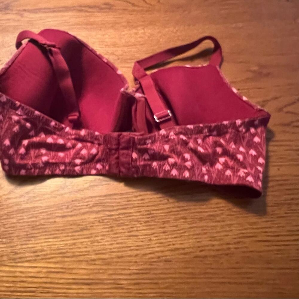 Auden The Everyday Bra Underwire Floral Tulip Print Size 36DD - Picture 2 of 4